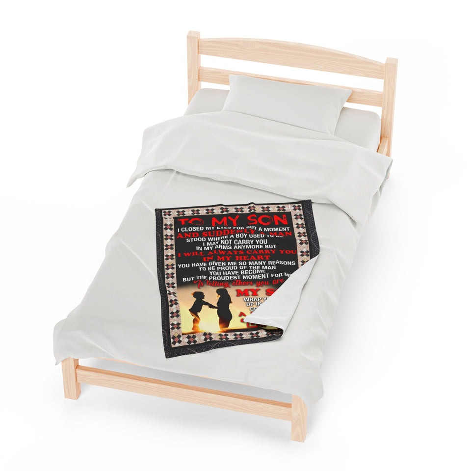 Velveteen Plush Blanket (SM001) PERFECT GIFT FOR YOUR SON