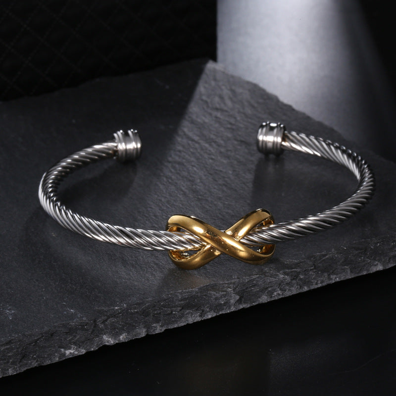 (WF001) Infinity Symbol Bracelet With Message Card And Gift Box // Perfect Christmas Gift For Your Wife