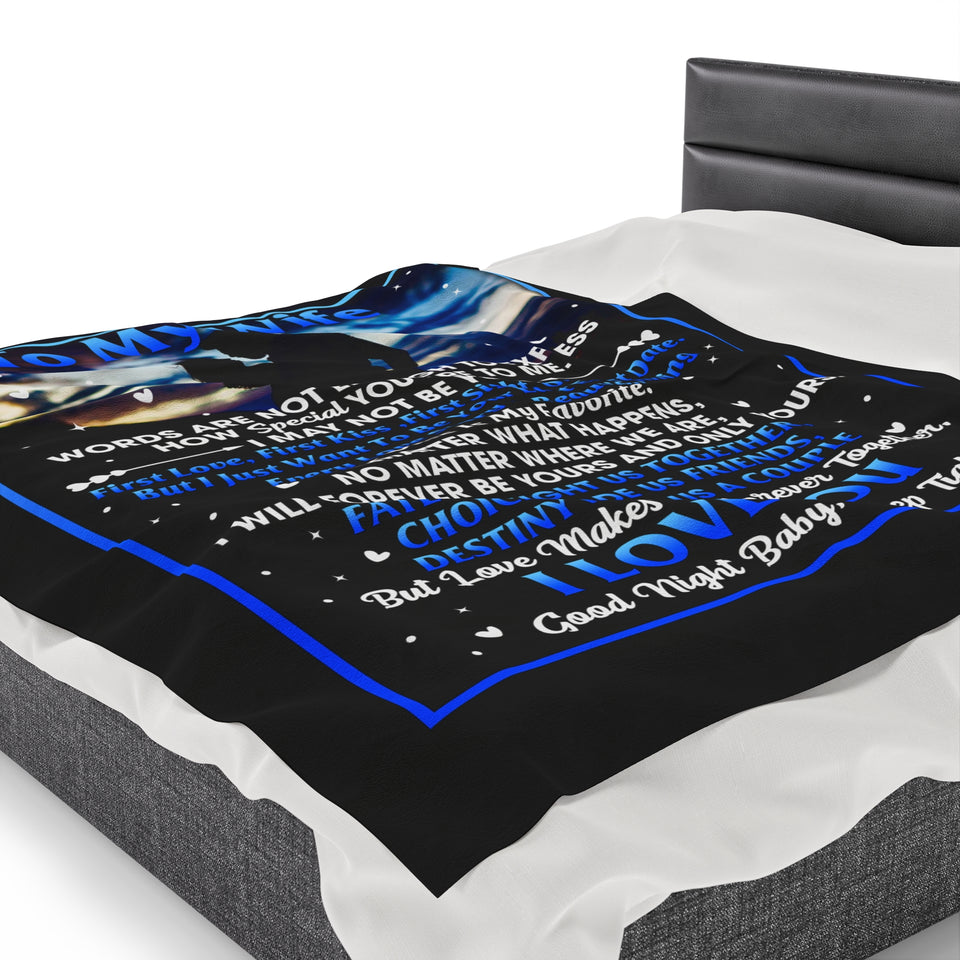 Velveteen Plush Blanket (WF002) PERFECT GIFT FOR YOUR WIFE