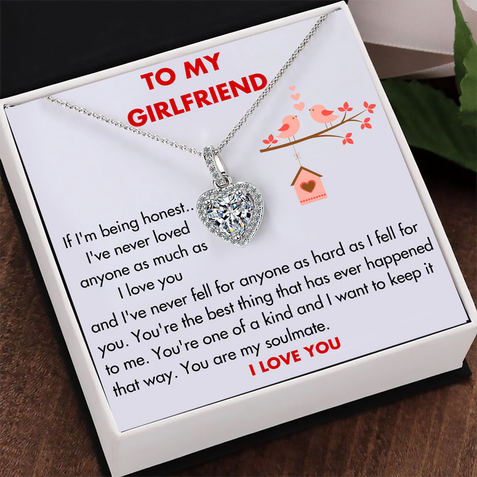 925 Sterling Silver Heart Pendant Necklace // Perfect Gift For Your Girlfriend / GF002
