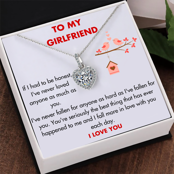 925 Sterling Silver Heart Pendant Necklace // Perfect Gift For Your Girlfriend / GF003