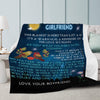 Dual-sided Stitched Fleece Blanket (JET) // GF001 // PERFECT CHRISTMAS GIFT FOR YOUR GIRLFRIEND
