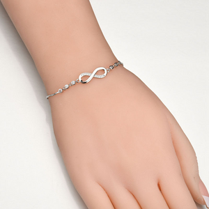 (DM005) Infinity Symbol Bracelet With Message Card And Gift Box // Perfect Christmas Gift For Your Daughter