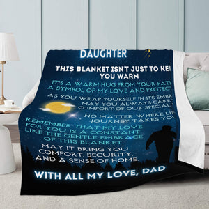FLEECE BLANKET (JET) // DD002 // PERFECT GIFT FOR YOUR DAUGHTER