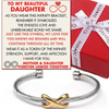 (DM001) Infinity Symbol Bracelet With Message Card And Gift Box // Perfect Christmas Gift For Your Daughter