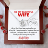 (WF002) Sterling Silver Interlocking Rings Bracelet With Message Card And Gift Box // Perfect Christmas Gift For Your Wife