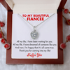 (FE002) 925 Sterling Silver Heart Pendant Necklace With Message Card And Gift Box  // Perfect Christmas Gift For Your Fiancée